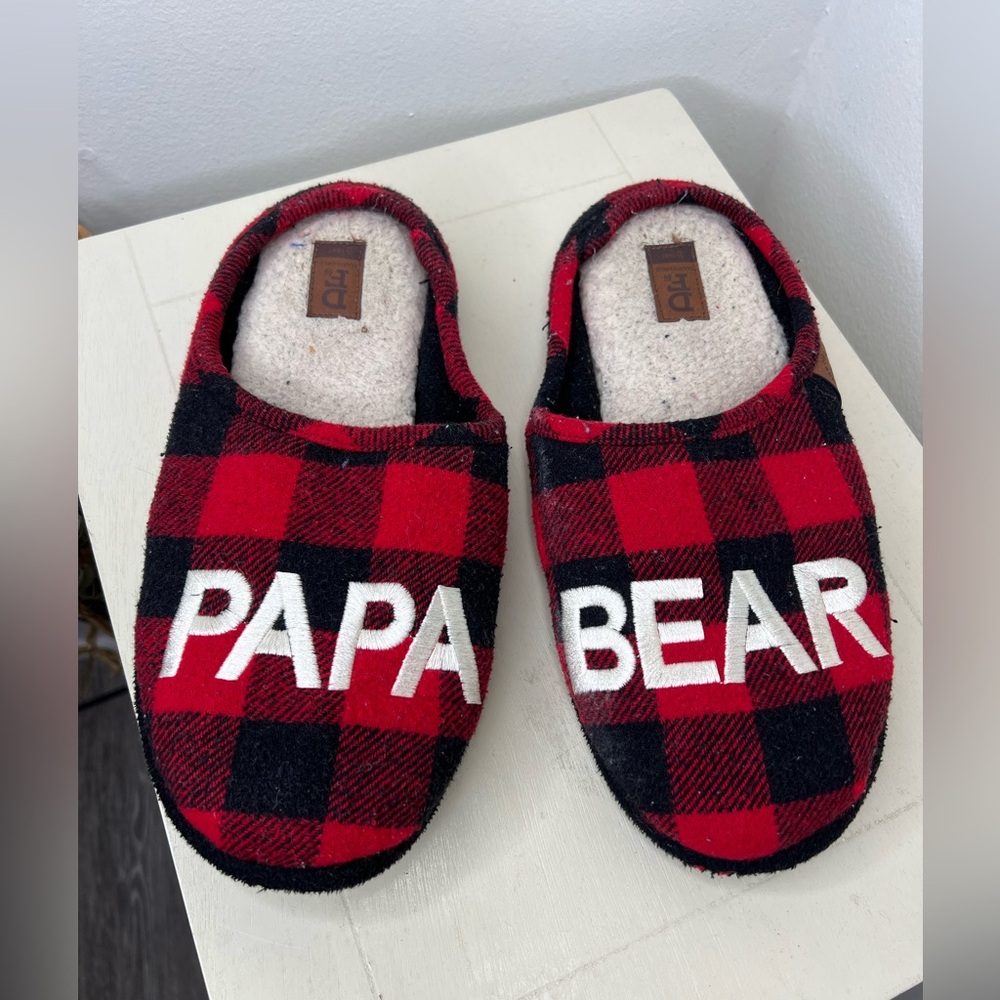 Dearfoams “Papa Bear” Slippers